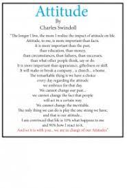 Th, longer i live, the more rrealrze the impact of attitude on life. The Poem Attitude By Charles Swindoll