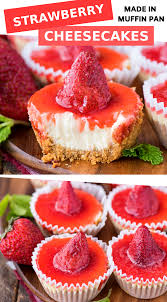 Mini Strawberry Cheesecakes Strawberry Cheesecake Recipe Mini Strawberry Cheesecake Easy Cheesecake Recipes