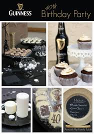 40th Birthday Party For Men A Guinness 40th Birthday Party Is The Perfect Over The Hill Party For The Beer Lover In Your Life 40th Birthday Parties Birthday Party Food Birthday Party Menu