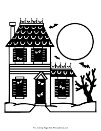Get hold of these colouring sheets that are full of haunted house pictures and involve your kid in painting them. Haunted House Coloring Page Free Printable Pdf From Primarygames