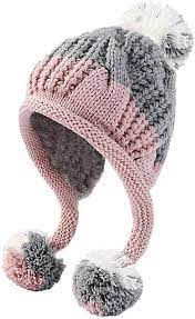 Amazon Com Huamulan Gorro Peruano De Invierno Para Mujer Con Forro Polar Con Solapa Para Orejas De Doble Capa Talla Unica Cloth Ski Cap Ear Flap Beanie Hats