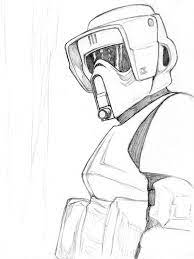 Star Wars Biker Scout Star Wars Drawings Star Wars Awesome Star Wars Art Drawings