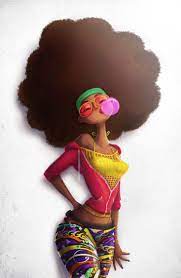 55 Amazing Black Hair Art Pictures And Paintings Black Women Art Black Girl Art Black Art