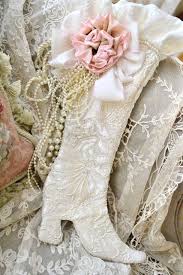 Lady Gray Dreams Noel Shabby Chic Bas De Noel Rose De Noel