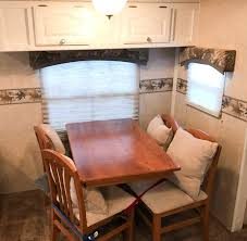 Comfortable design the tempered glass topped dining table is full of safety and easy to cleanpu soft leather chair surface sitting for a long time not tired. 7 Rv Remodel Tips That Won T Break The Bank Or Your Back Outdoorsy Com