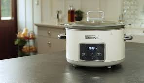 If unfrozen, cooking for 4 hours on high is suggested. Crock Pot 5l Duraceramic Saute Slow Cooker Csc026 Crockpot Uk English