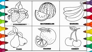 The coloring pages are especially designed to be used throughout the year at school. Fruits Drawing For Kids Without Colour Novocom Top