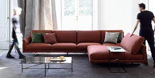 Leather 'maralunga' sofa for cassina, 1973. Italienische Sofas Nach Mass Berto Salotti