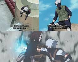 I Can T Help But Imagine What Kakashi Felt When He Saw Sasuke Attacking Naruto With Chidori The Same Jutsu He Used To Kill Rin Naruto Kakashi Naruto Uzumaki