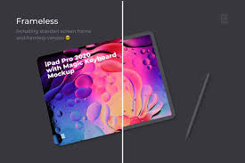 I have not played with adobe premier rush much on the ipad since it first came out as it was missing some features i thought. Ipad Pro 2020 Mockups In Device Mockups On Yellow Images Creative Store