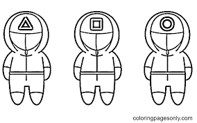 Set off fireworks to wish amer. Squid Games Coloring Pages Coloring Pages For Kids And Adults