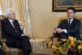 Either call an election or nominate a technical government. File Sergio Mattarella And Giuseppe Conte 4 Jpg Wikimedia Commons