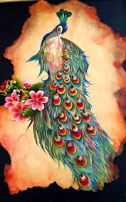 Peacock Japonca Sanat Sanat Quilling Tasarimlari