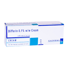 Differin is a brand name of adapalene, traditionally used to try and combat acne, rather than rosacea. Differin 0 1 W Cream 45g Buy Online My Pharmacy Uk