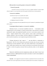 Inlocuirea unui produs aflat in garantie. Doc DiferenÈ›e Dintre Termenul De GaranÈ›ie È™i Termenul De Valabilitate Puscas Ana Maria Academia Edu