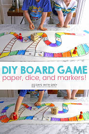 Creating a game math game goal to collaboratively work with your team to create a math review game by developing math questions , rules, and a game board. Rainbow Diy Board Game Days With Grey