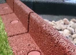 Flexiborder Weatherproof Lawnmower Safe Flexible Garden Lawn Edging 1 Metre Length Range Of Colours Red Amazon C Lawn Edging Garden Lawn Edging Lawn