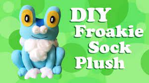 Diy Pokemon Froakie Sock Plush Tutorial Pokemon Diy Sock Dolls Pokemon Pattern
