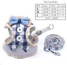 Us 5 52 35 Off Breathable Dog Cat Harness Pet Mesh Puppy Kitten Vest Adjustable Pet Walking Harnesses And Leash Set For Chihuahua Small Dogs In Cat