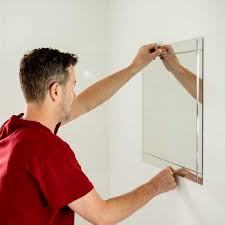 Your bathroom is a direct reflection of your style and the bathroom mirror is a direct reflection of, well, you. How To Hang A Bathroom Mirror Without Nails Screws Or Drilling Velcro Brand