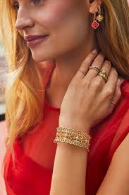 Kendra Scott Mallory Rose Huggie Hoop Earrings in Red Mother of Pearl