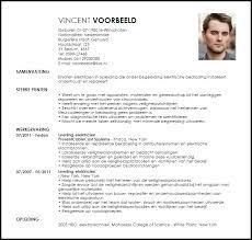 Voorbeeld Cv Leerling Elektricien Livecareer