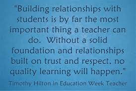 For instance, if you are a teacher, all the other teachers are your colleagues. Response Building Relationships With Students Is The Most Important Thing A Teacher Can Do Opinion