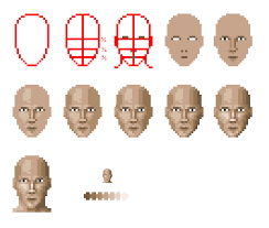 Pixel Face Tutorial Pixel Art Tutorial Pixel Art Characters Anime Pixel Art