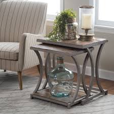 Belham Living Edison Reclaimed Wood Nesting Tables Www Hayneedle Com Nesting End Tables Wood Nesting Tables Table Decor Living Room