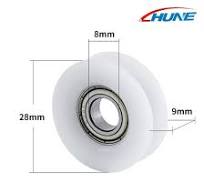 OEM Nylon Pulley Wheels with Bearings Plastic Pulley U ...