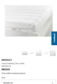 Make yourself feel at home. Ikea Moshult Single Bed Mattress Home Furniture Others On Carousell