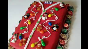 The cake mix is designed to have a sturdy texture and yields less crumbs on the outside. Ugly Christmas Sweater Cake How To Make Youtube