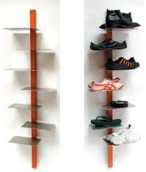 Creative shelving can display your treasured items in the way that you want. Small Spaces Shoe Shelf Storage Organizing