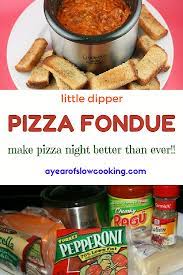 Little Dipper Pizza Fondue Recipe Fondue Recipes Mini Crockpot Recipes Recipes