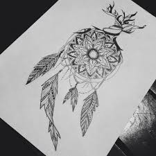 Black And White Yin Yang Dream Catcher Drawing Untitled Body Art Tattoos Dream Catcher Mandala Dreamcatcher Tattoo