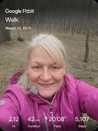 Brrr! It was a cold walk today. I rode the bike and also an exercise video. 