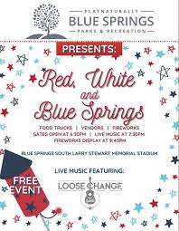 Recdesk facility reservation/public calendar system patrons are now able to book online reservations for meeting rooms, shelters, adaptive water sport equipment, and dog park birthday parties. Red White And Blue Springs Blue Springs South High School July 4 2021