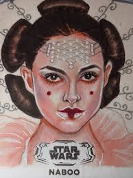 Such an amazing sketch by @dawnmurphyart #Topps #StarWars #Hyperspace #Padme