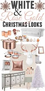 White christmas tree rose gold decorations ideas. White Rose Gold Christmas Decor Ideas The Mountain View Cottage Gold Christmas Decorations Rose Gold Christmas Rose Gold Christmas Decorations