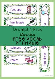 Free Vocab Words For Dramatic Play Dramatic Play Vocab Word Bank