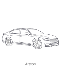 Arteon Vw Coloring Coloring Books Volkswagen Boredom