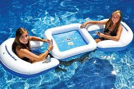 Floating Card Table Pool Floats Pool Toys Gaming Station