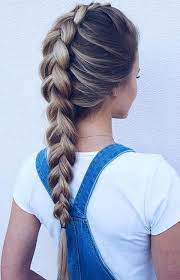Maybe you would like to learn more about one of these? Braided Hairstyle One Long Braid Hair Styles Summer Hairstyles Medium Hair Styles