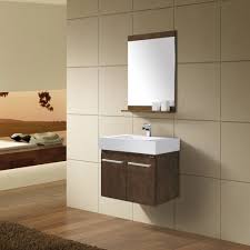 Elegant Brown Wall Tiles In Modern Bathroom Ideas Wall Mounted Bathroom Cabinets Simple Bathroom Bathroom Interior Design