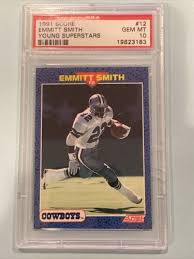 Emmitt smith rookie card score. 1991 Score Emmitt Smith Value 0 82 150 00 Mavin