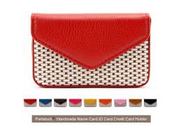 The best size to tuck in a suit pocket or handbag, this sleek design is a classic pick for any professional. Partstock Multipurpose Pu Leather Business Name Card Holder Wallet Leather Credit Card Id Case Holder Cards Case With Magnetic Shut Perfect Gift Red Newegg Com