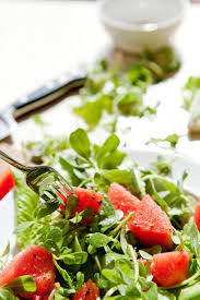 This is a pretty common salad you will see all over the mediterranean. Dining On Succulents Purslane Salad With Watermelon Gardenista
