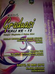Kajian keberkesanan pembangunan murid tahun 2019. Majlis Graduasi Saser Kali Official Sms Tuanku Munawir Facebook