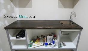 countertop sink insert sawdust girl