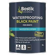 Cementone Waterproofing Bituminous Paint Black 5ltr Roof Waterproofing Roofing Felt Roof Repair